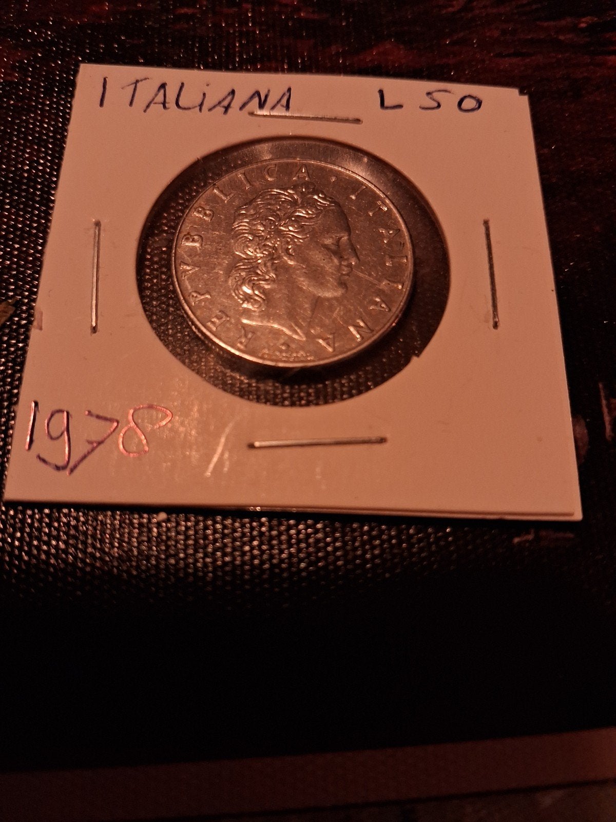 Italiaanse L50 munt uit 1978, Ophalen of Verzenden, Italië, Losse munt