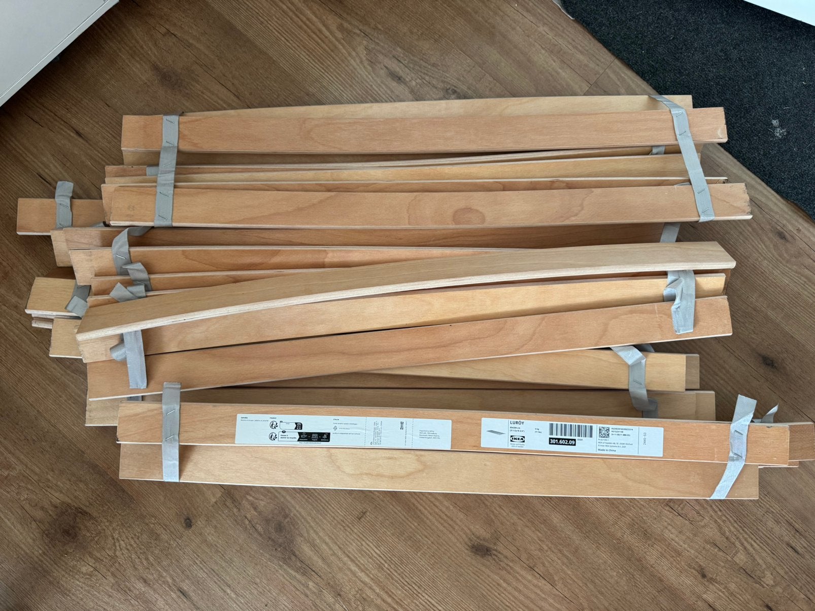 2 Lattenbodems Ikea Luroy 80x200, Ophalen, Zo goed als nieuw