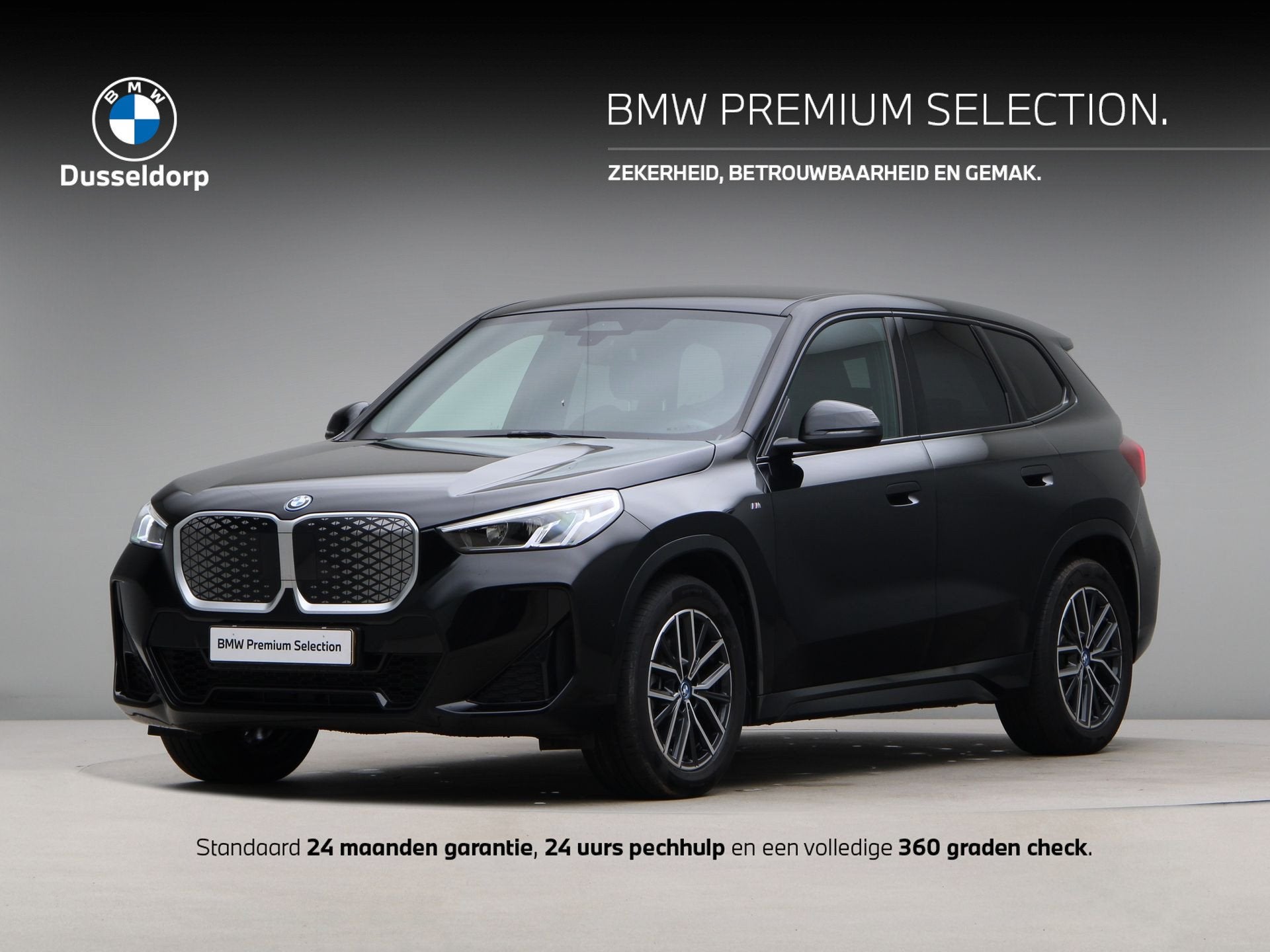 BMW iX1 xDrive30 M Sport 67 kWh (bj 2025, automaat), Auto's, Automaat, Automatische klimaatregeling, Gebruikt, Zwart