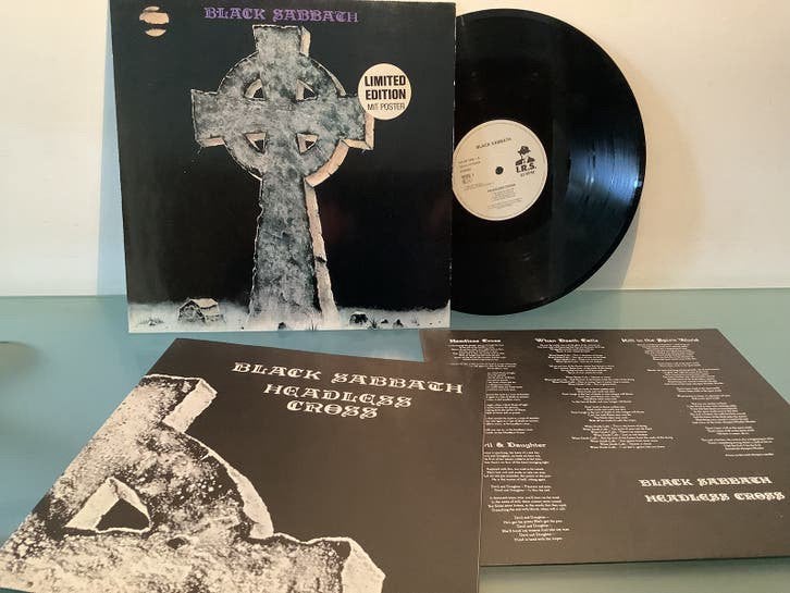 Black Sabbath ‎– Headless Cross LP limited met poster! 1989, LP, Heavy metal, Ophalen of Verzenden, 12 inch