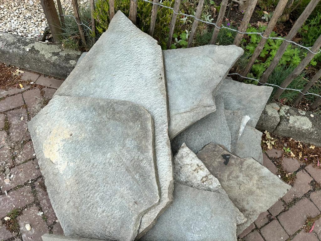 Flagstones, leisteen, stapstenen, tegels, Ophalen, Gebruikt, Overige typen, 5 tot 10 m²