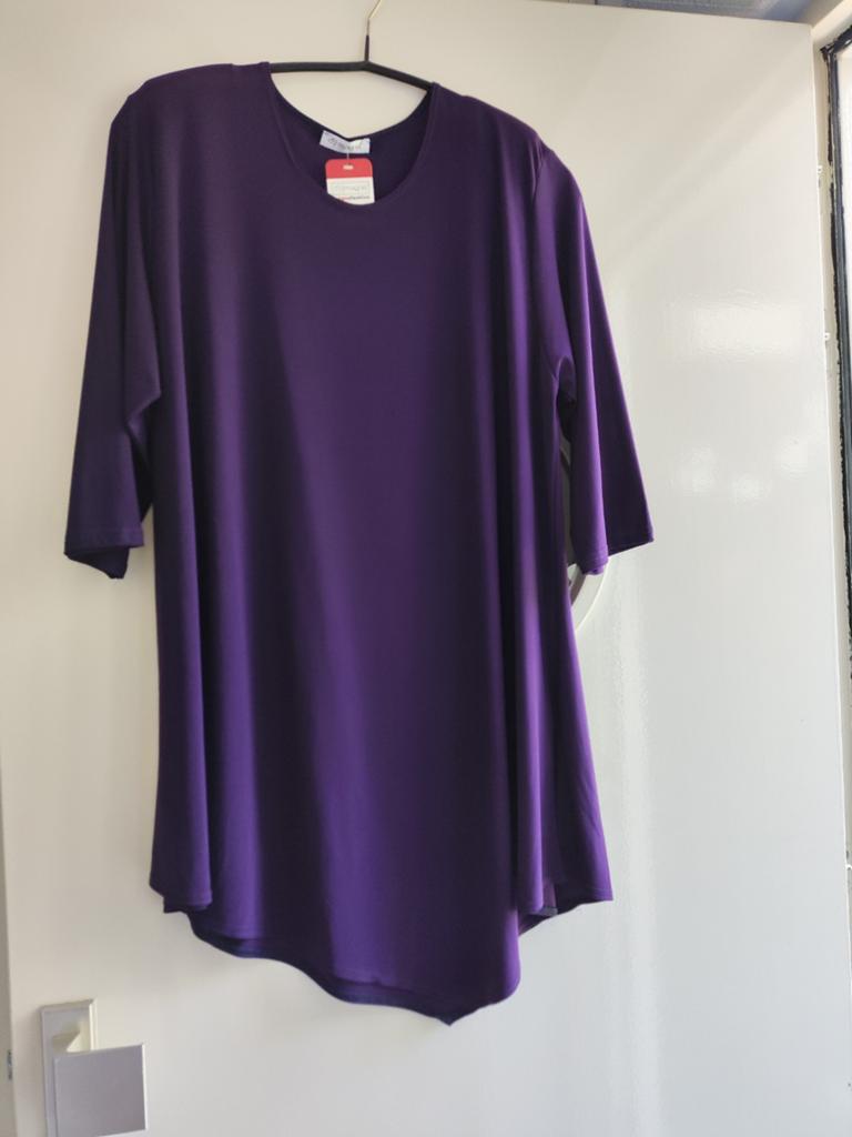Nieuw! Magna paars tuniek in travelstof, Verzenden, Nieuw, Paars, Blouse of Tuniek