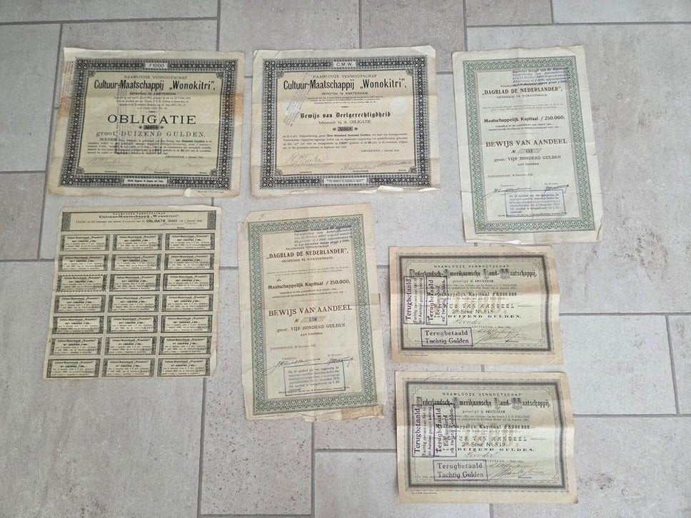 verzameling obligaties, Ophalen of Verzenden, Aandeel