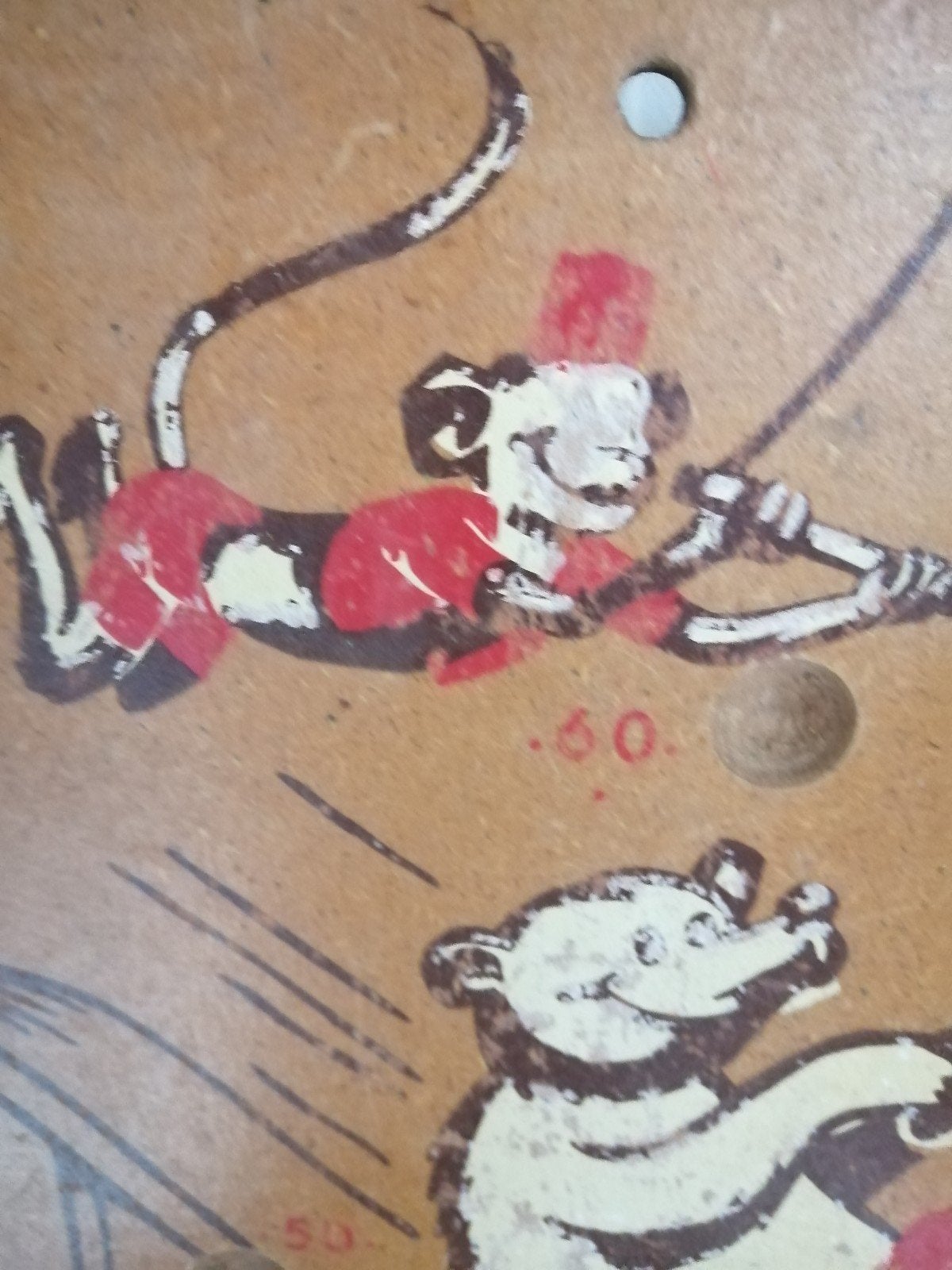 OUD JAREN 50 HOUTEN KNIKKER SPEL IN VINTAGE STAAT 60X40 CM
M, Antiek en Kunst, Ophalen of Verzenden
