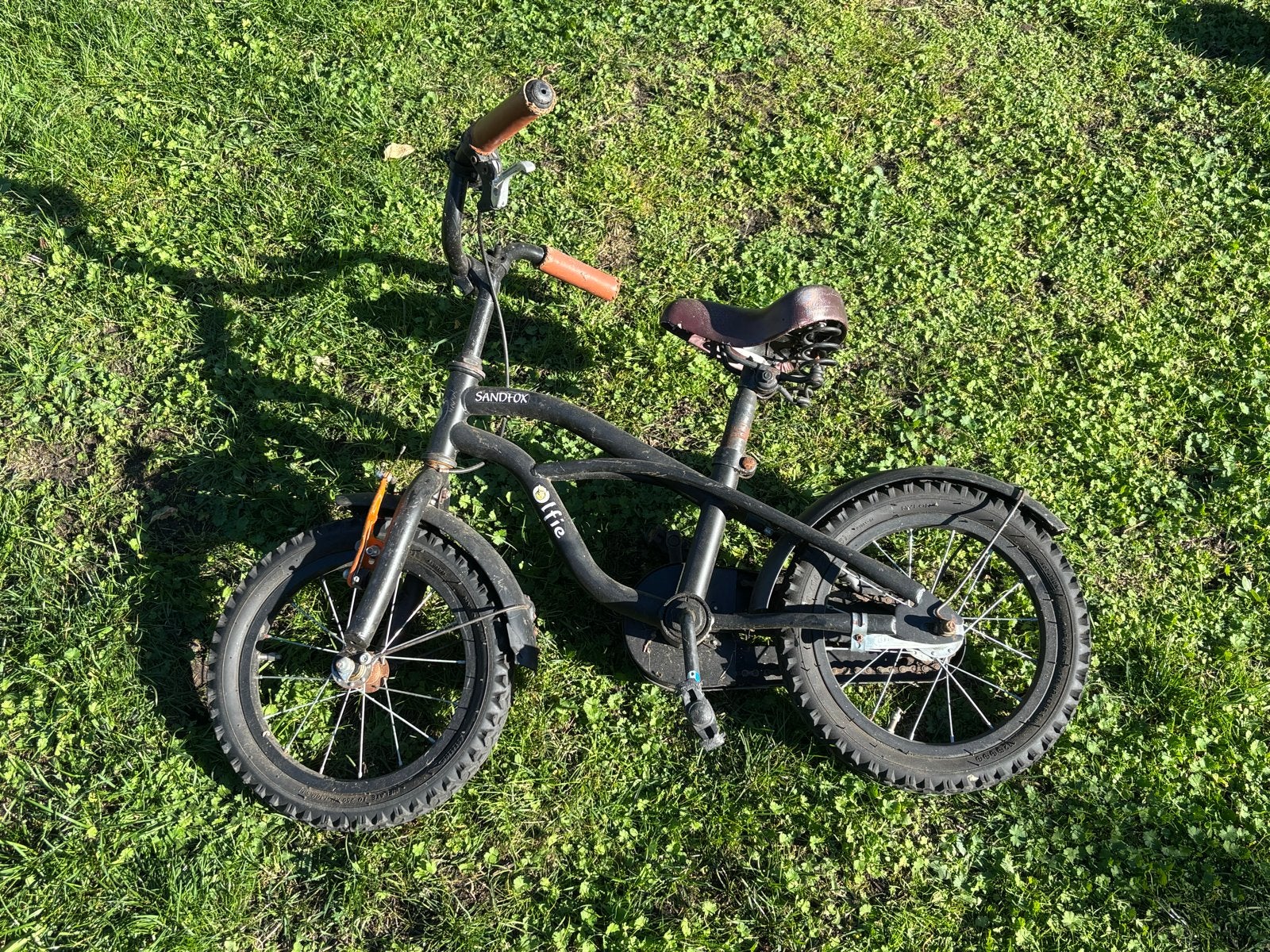 Kinderfiets 13.5 inch met terugtraprem - Ideaal voor starter, Ophalen, Gebruikt