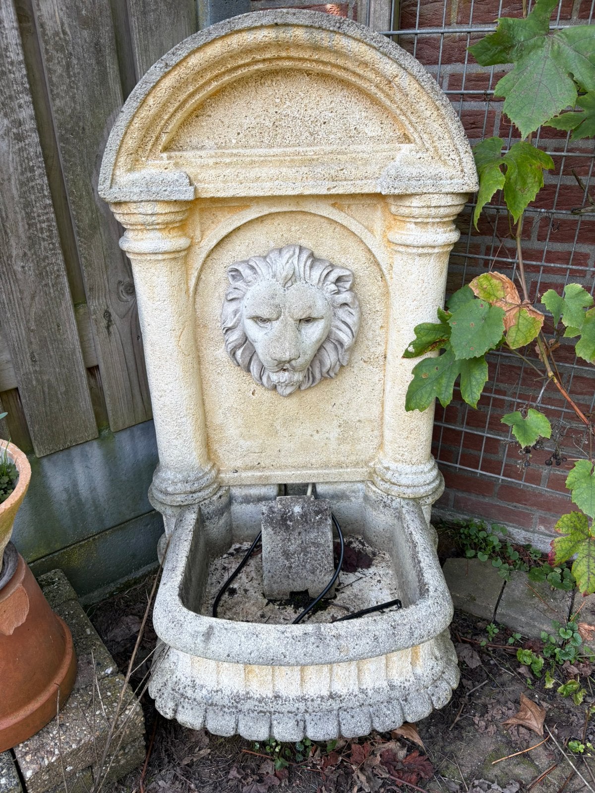 Fontijn met leeuwenkop, Tuin en Terras, Ophalen, Gebruikt, Fontein