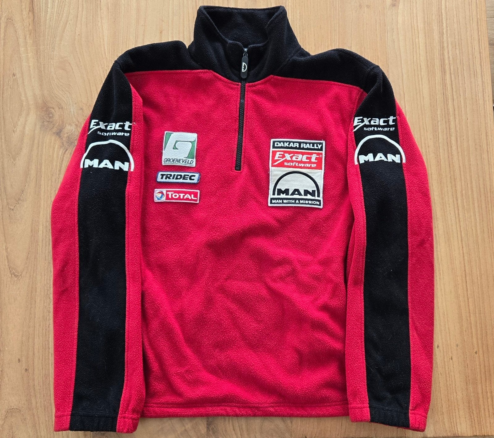 Dakar MAN-Exact Team Fleece - Rood/Zwart maat Large, Overige maten, Gedragen, Rood, Ophalen