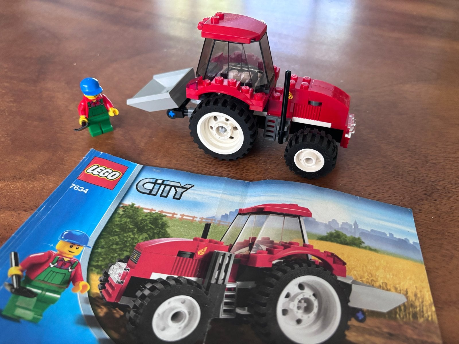 Lego City 7634 Tractor met minifiguur en handleiding, Ophalen of Verzenden, Gebruikt