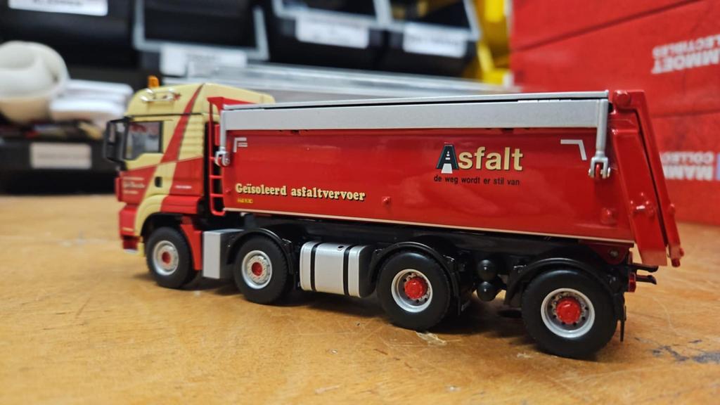 €149,99 | Gebr. Mussche MAN | Nieuw in doos | WSI | Kipper, Hobby en Vrije tijd, Modelauto's | 1:50, Ophalen of Verzenden, Zo goed als nieuw