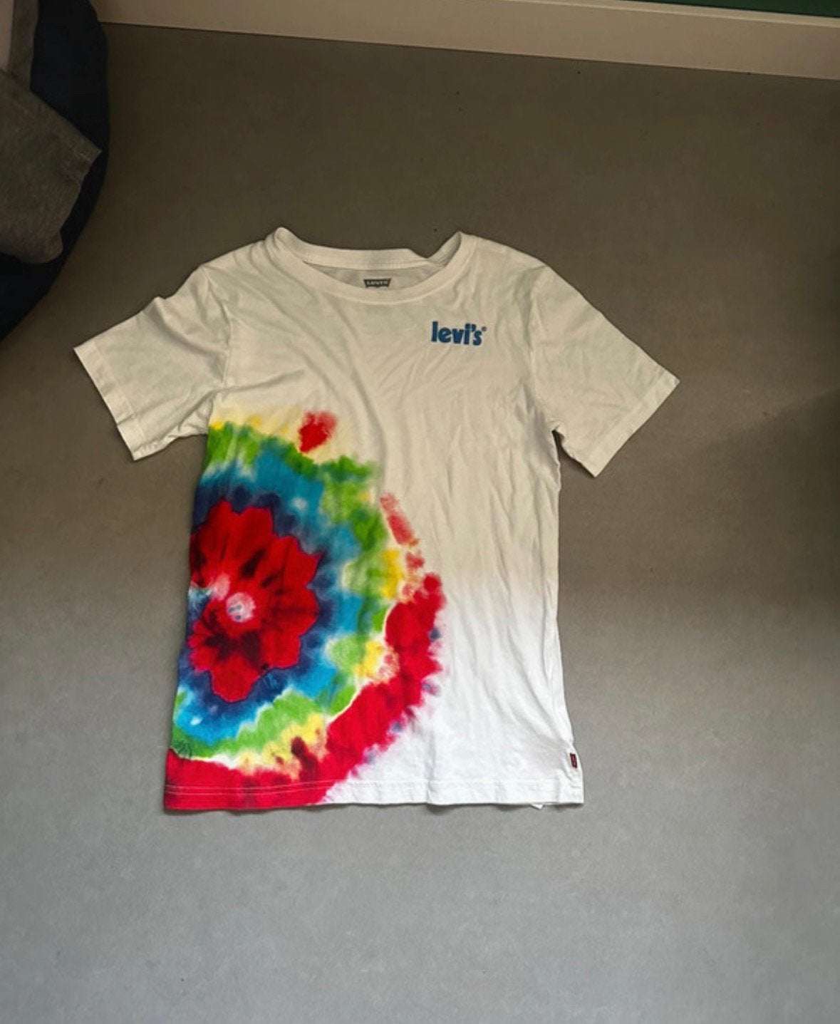 T shirt van levis maat 176, Ophalen of Verzenden, Zo goed als nieuw, Maat 46 (S) of kleiner, Wit