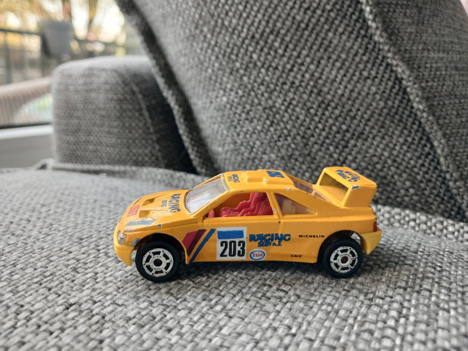 Majorette Peugeot 405 Turbo 16 Parijs-Dakar 1:60 (Jaren '90), Ophalen of Verzenden, Gebruikt, Auto