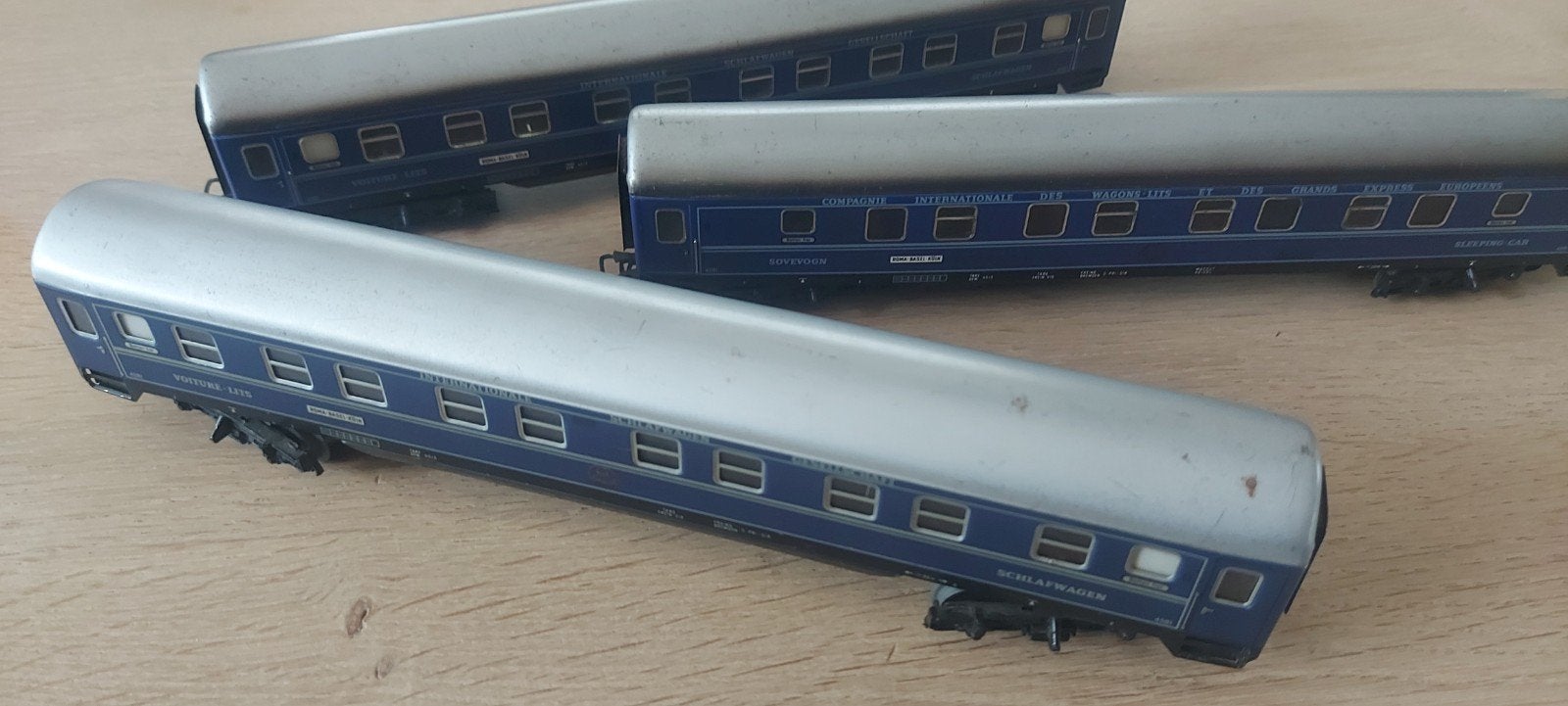 3 Märklin CIWL slaapwagens artikelnummer 4029, Wisselstroom, Wagon, Ophalen of Verzenden, Zo goed als nieuw