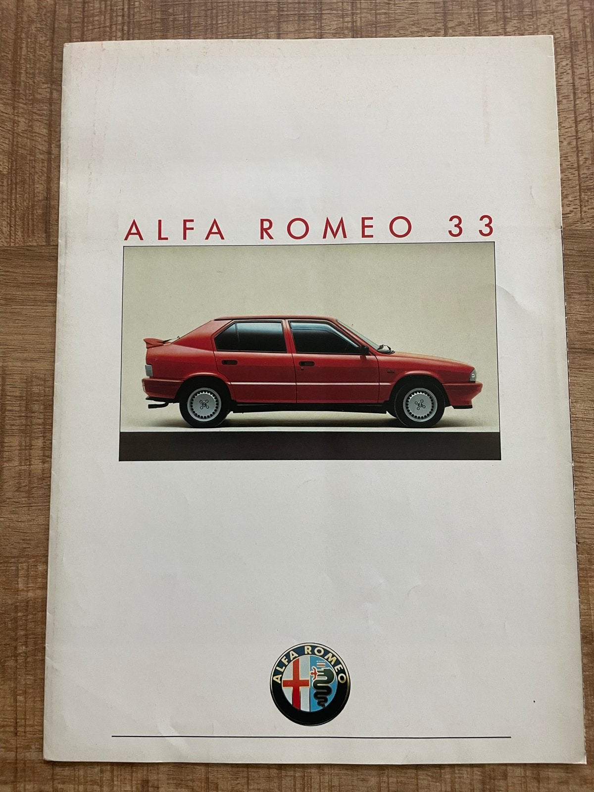 Alfa Romeo 33 Folder - Originele Brochure, Ophalen of Verzenden, Zo goed als nieuw, Alfa Romeo