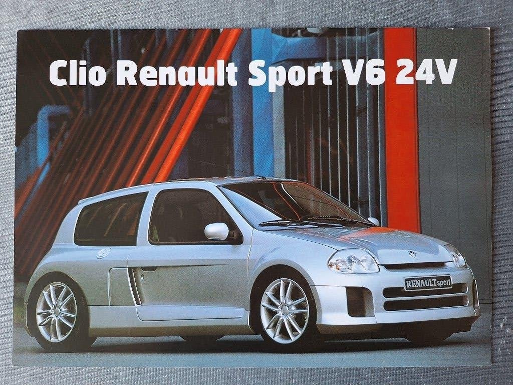 Leaflet CLIO RENAULT SPORT V6 24V - 1999 NL., Boeken, Verzenden, Zo goed als nieuw, Renault