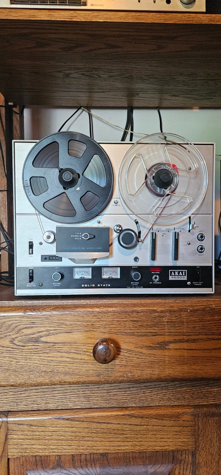 Akai 40000D, Ophalen, Bandrecorder