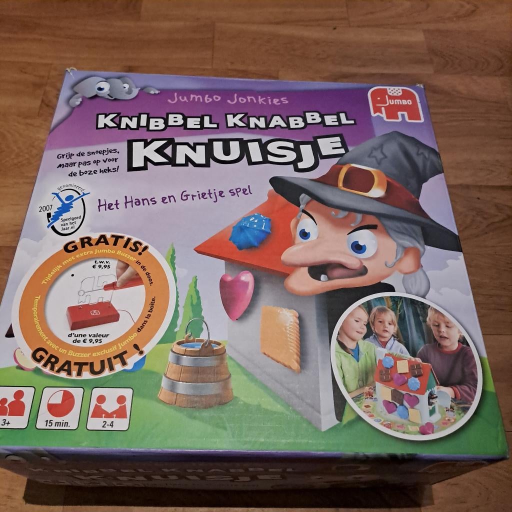 knibbel knabbel knuisje, Een of twee spelers, Ophalen of Verzenden, Gebruikt, Jumbo