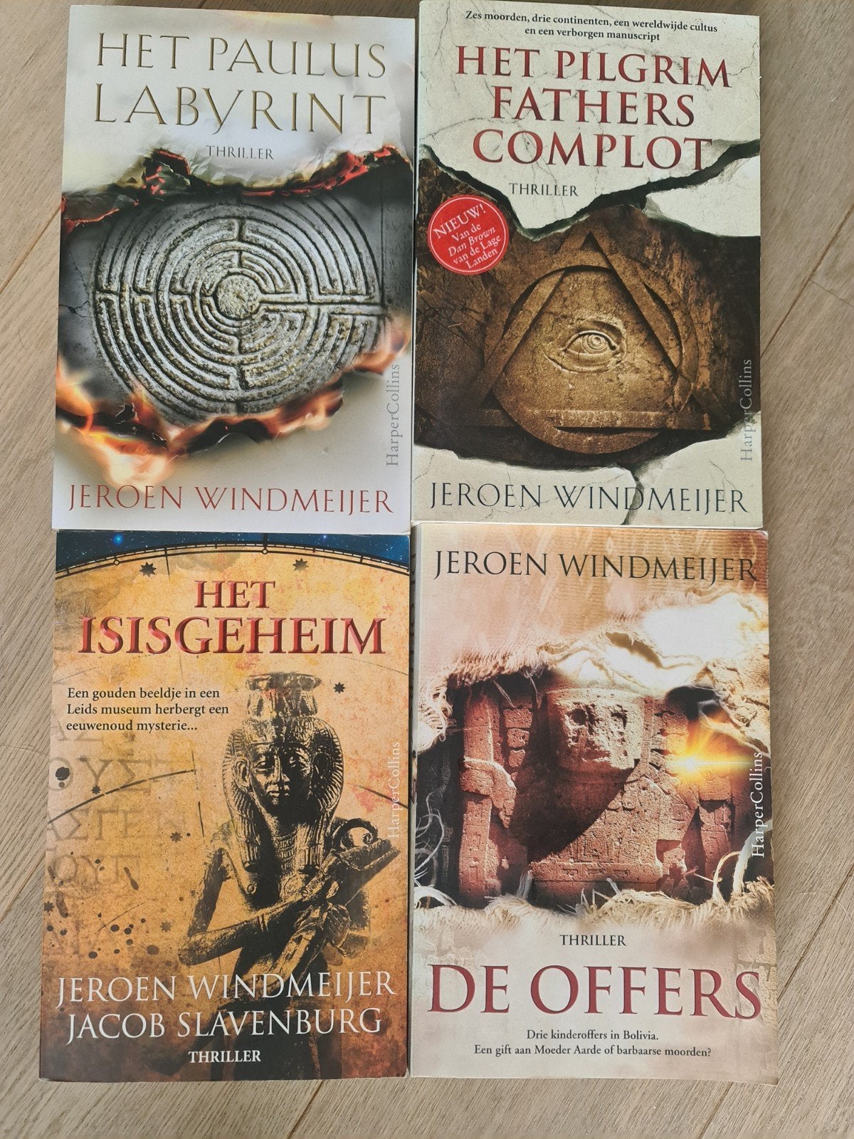 4 historische thrillers van Jeroen Windmeijer - ZGAN, Ophalen of Verzenden