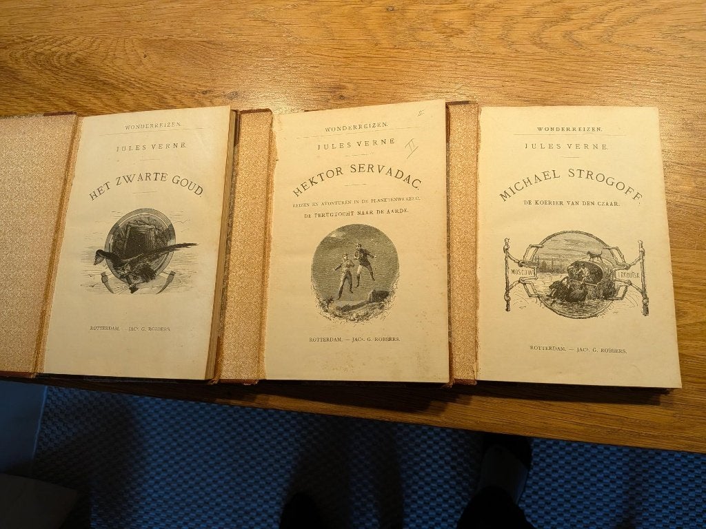 Jules Verne boeken 3 stuks, Ophalen of Verzenden, Gelezen, Overige