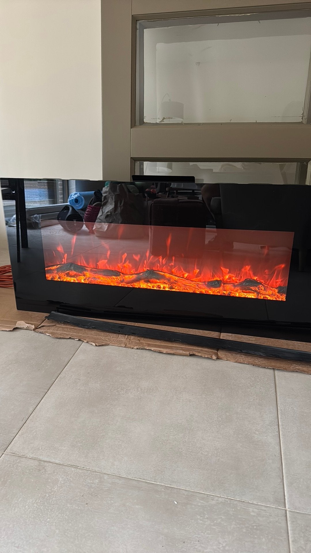 Sfeerhaard met verwarming, Ophalen, Zo goed als nieuw, Vrijstaande haard, Elektrische haard