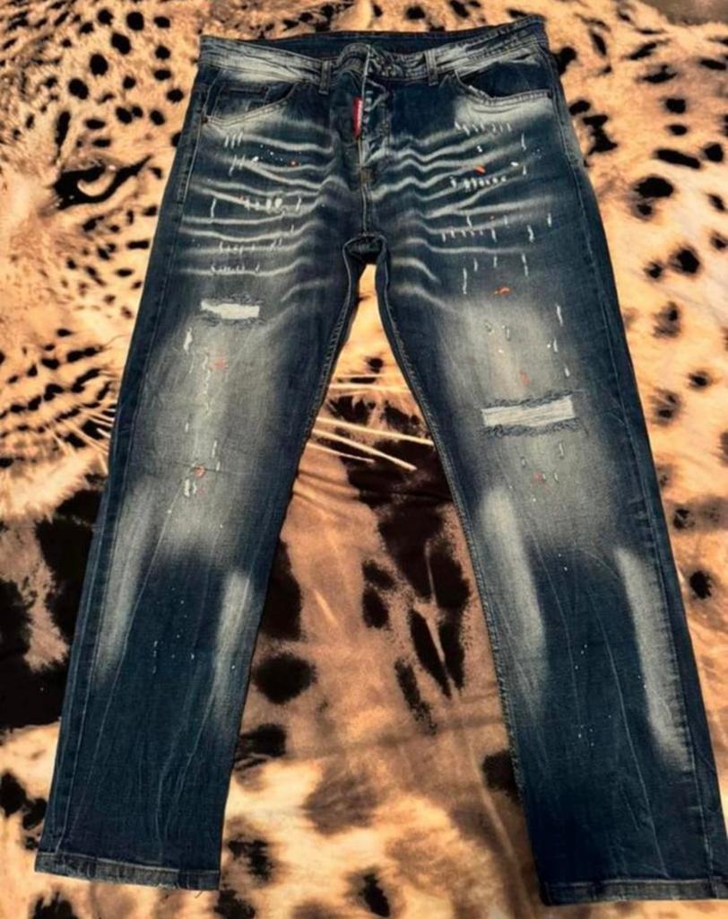 DSQUARED Heren jeans, Kleding | Heren, Ophalen of Verzenden, Zo goed als nieuw, Blauw, W36 - W38 (confectie 52/54)