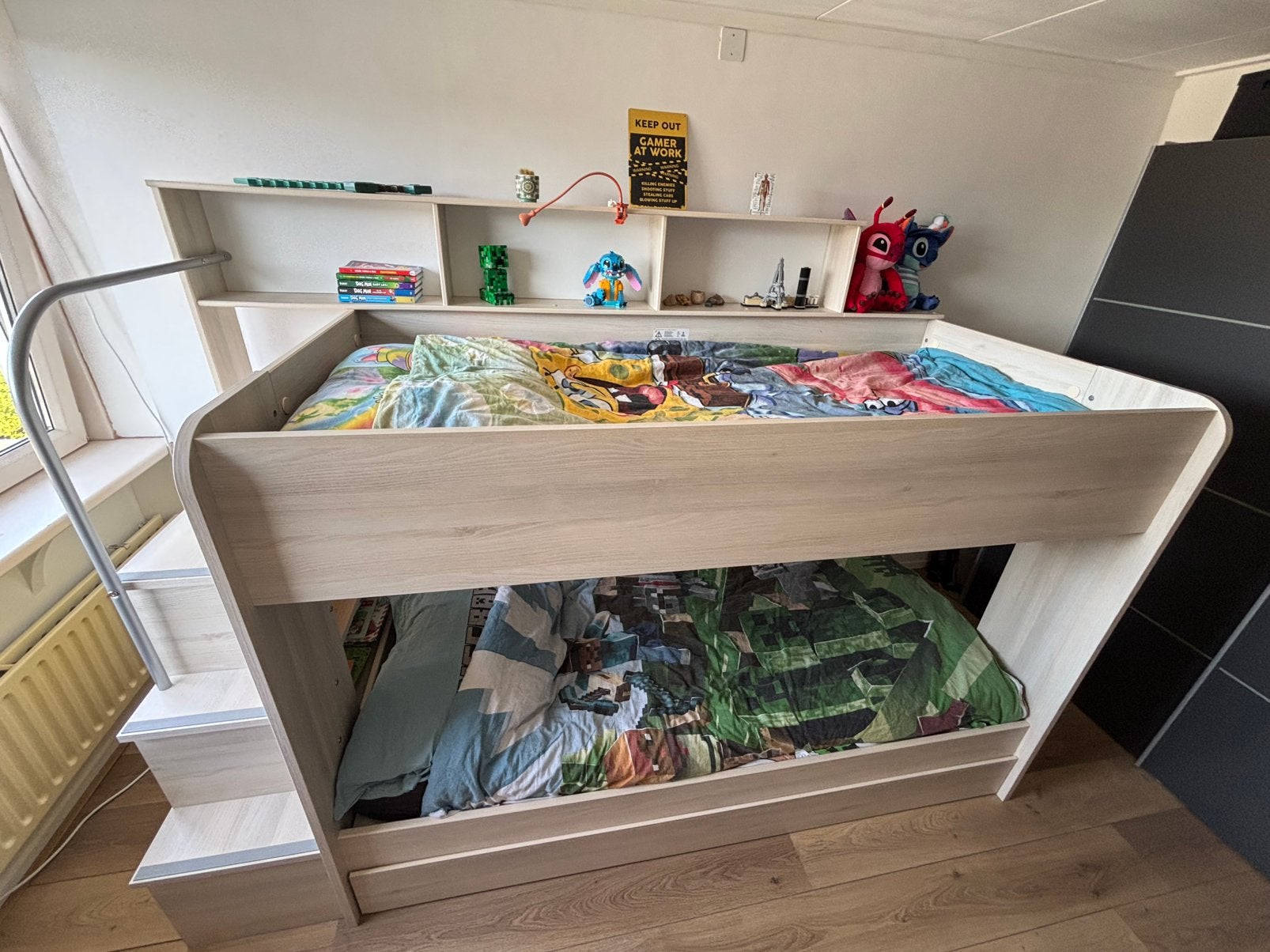 Parisot stapelbed Bipot, Kinderen en Baby's, Kinderkamer | Stapelbedden en Hoogslapers, Ophalen, Zo goed als nieuw, Stapelbed