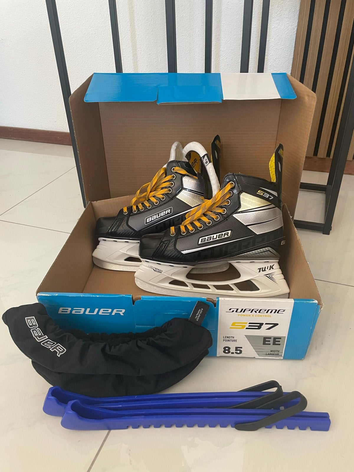 Bauer Supreme S37 IJshockeyschaatsen - Maat 8.5 (44) EE, Sport en Fitness, Schaatsen, Ophalen of Verzenden, Zo goed als nieuw