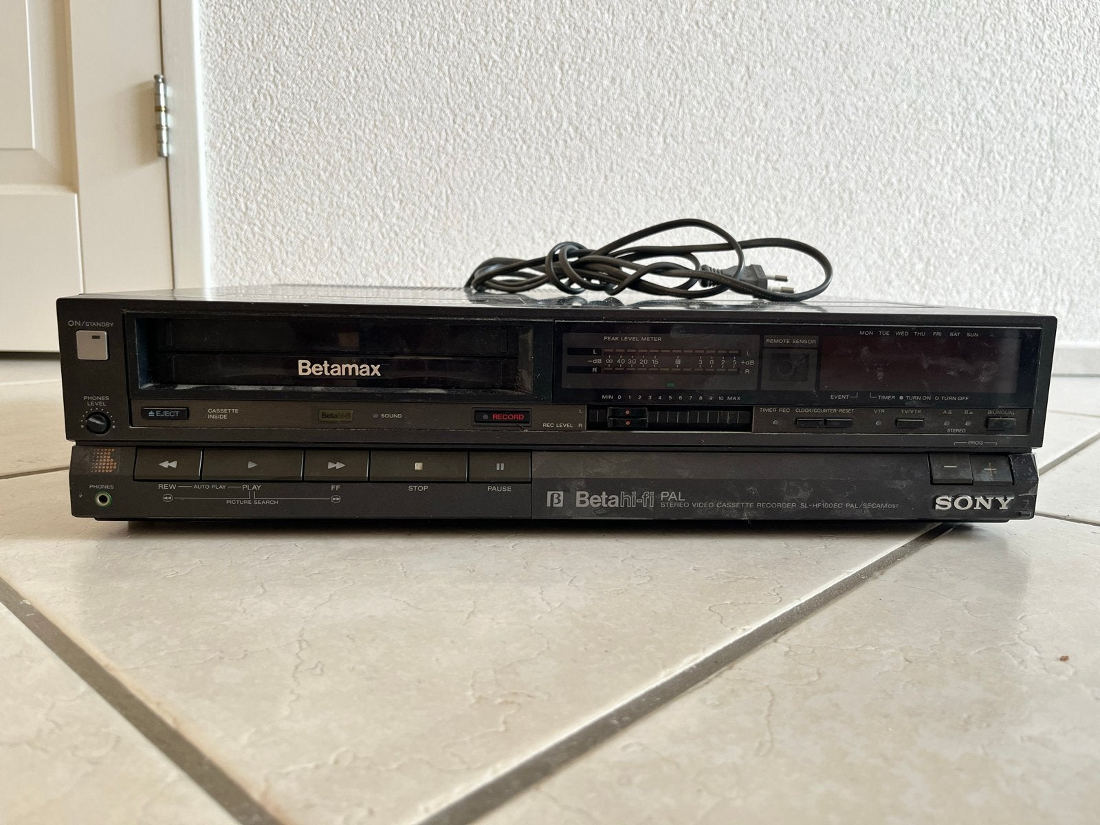 Sony Betamax SL-HF100EC Videorecorder, Ophalen, Gebruikt, Betamax-speler of -recorder