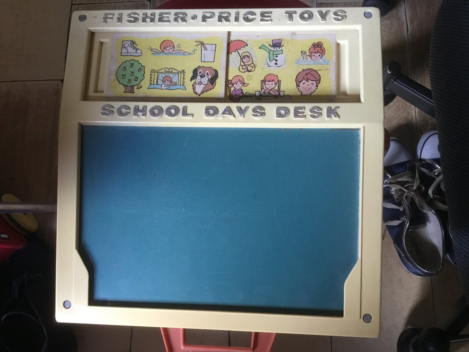 Fisher Price vintage schooldesk, Ophalen of Verzenden, Gebruikt, Speelset