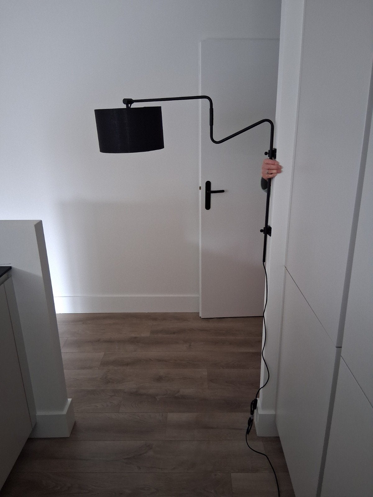 mooie knik wandlap, Ophalen, Zo goed als nieuw, Leeslamp