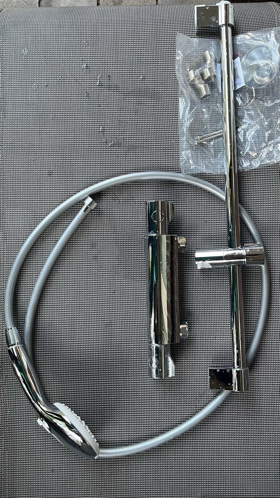 Grohe Thermostaatkraan, doucheset, V&B wastafel met kraan, Ophalen, Zo goed als nieuw, Chroom, Wastafel