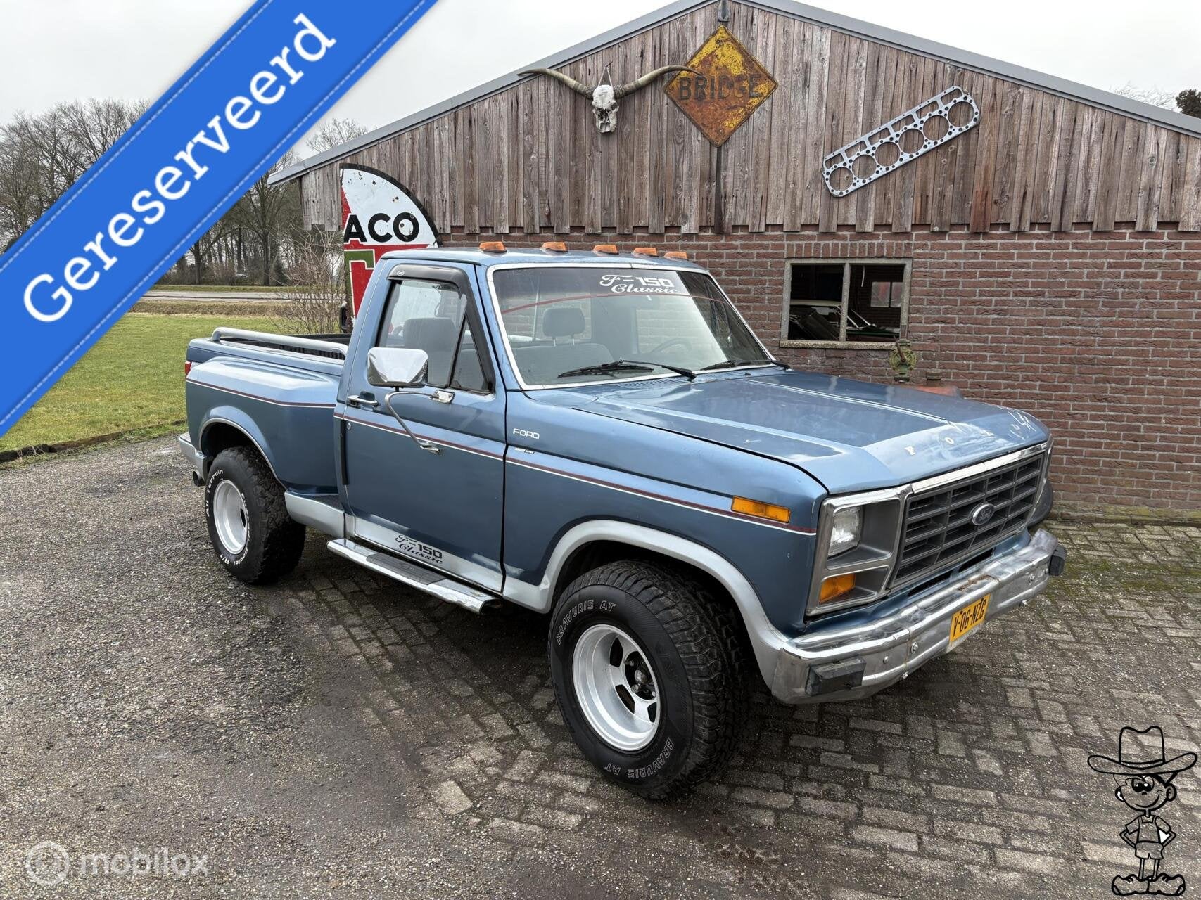 Ford USA F150 shortbed step side v8, Auto's, 8 cilinders, Overige carrosserieën, Blauw, Bedrijf