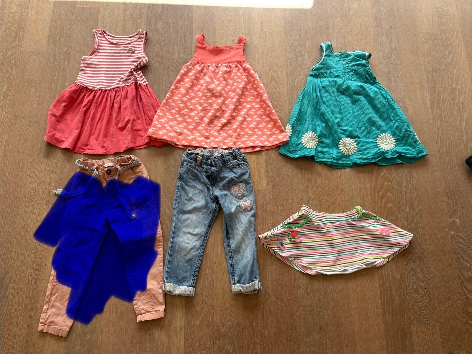 Meisjes kledingpakket maat 92, 5 stuks, Gebruikt, Meisje, Ophalen of Verzenden, Jurk of Rok