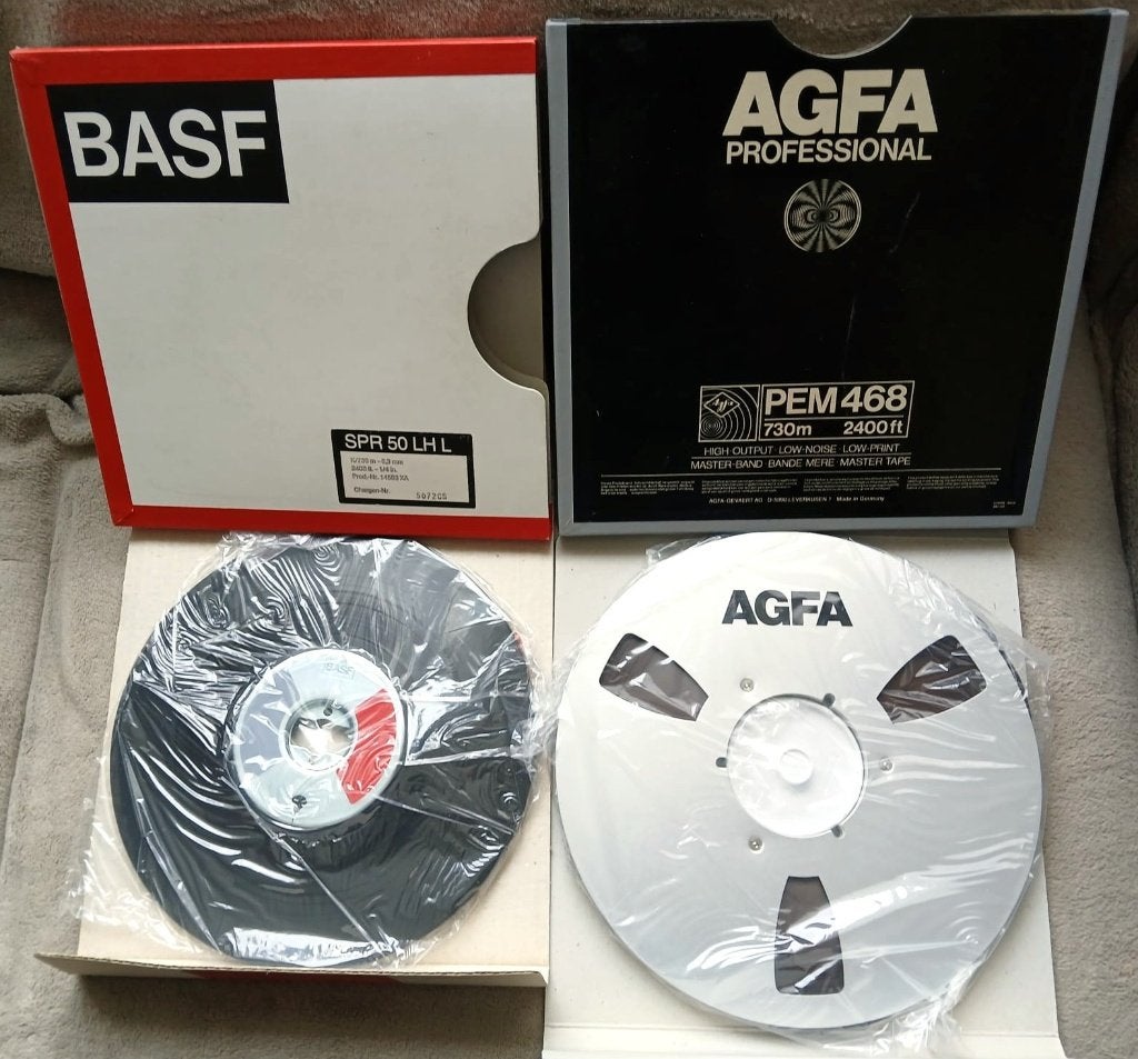 AGFA PEM 468 Mastertape 730m op NAB spoel + 1 BASF pancake, Verzenden, Onderdeel