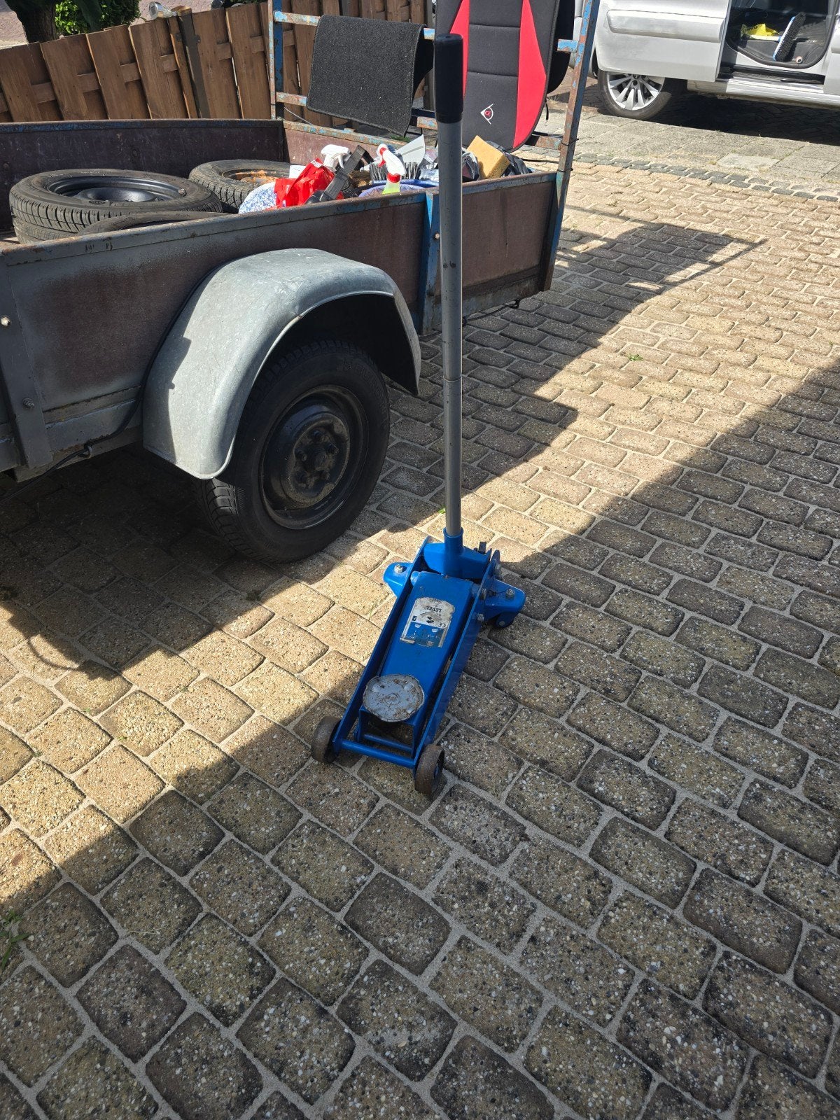 Mooie garagekrik, weinig gebruikt, Ophalen of Verzenden, Zo goed als nieuw, Hydraulisch, Garagekrik