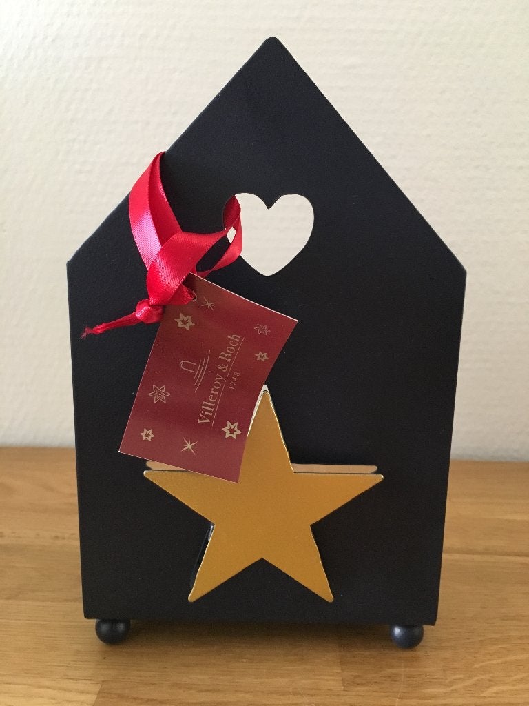 kerst Villeroy & Boch Christmas Theelicht houder met ster, Ophalen of Verzenden, Nieuw