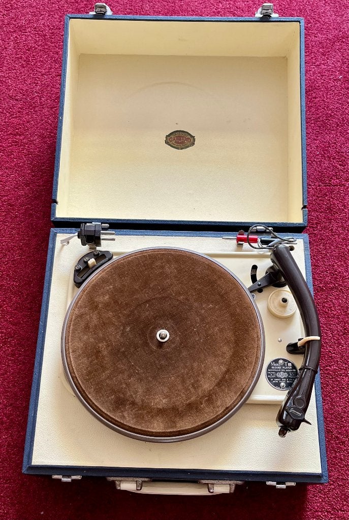 Vintage 1950 Model T Garrard Platenspeler, Engels, draaiend, Ophalen of Verzenden, Gebruikt, Platenspeler, Overige merken