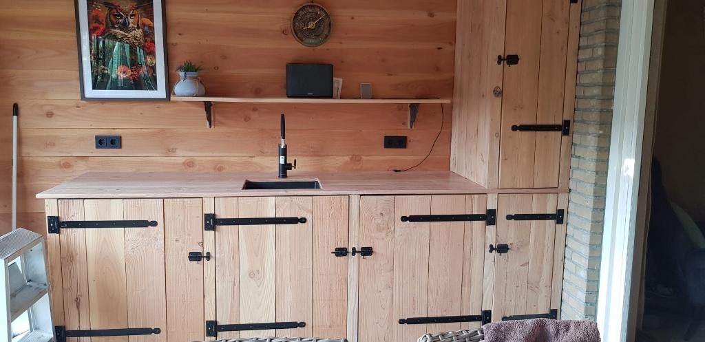 Buitenkeuken steigerhout, Ophalen, Nieuw, Houtskool