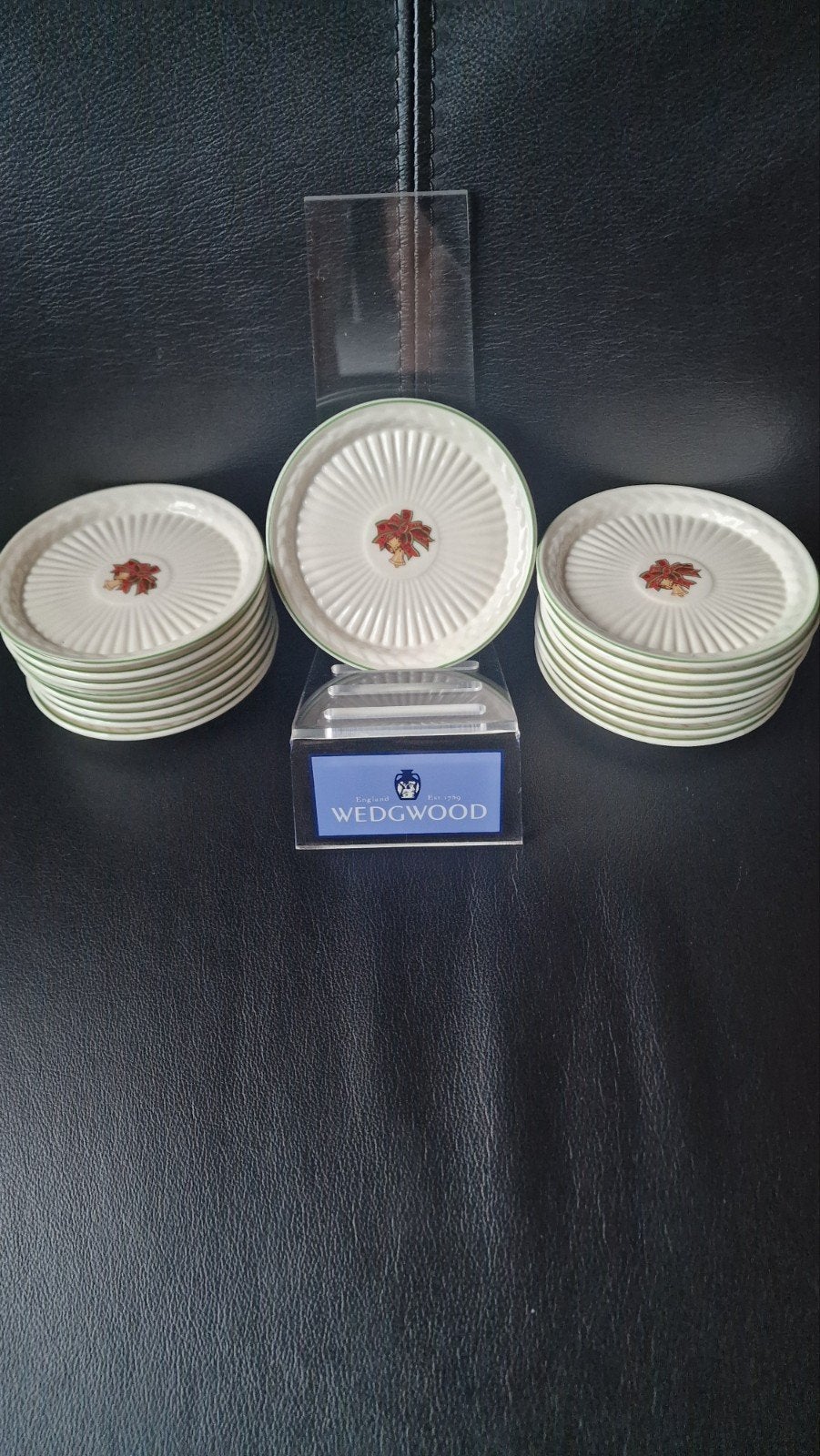 Wedgwood christmas time kerst onderzetters coasters, Overige typen, Ophalen of Verzenden, Zo goed als nieuw, Overige stijlen