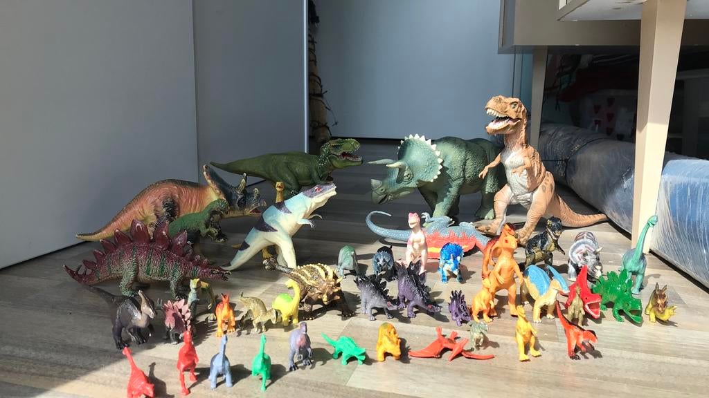 dino poppetjes 45 stuks, Ophalen, Zo goed als nieuw