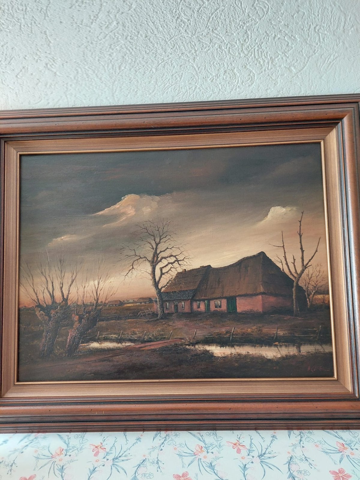 Winterlandschap, Antiek en Kunst, Ophalen, Ingelijst, Olieverf, Landschap