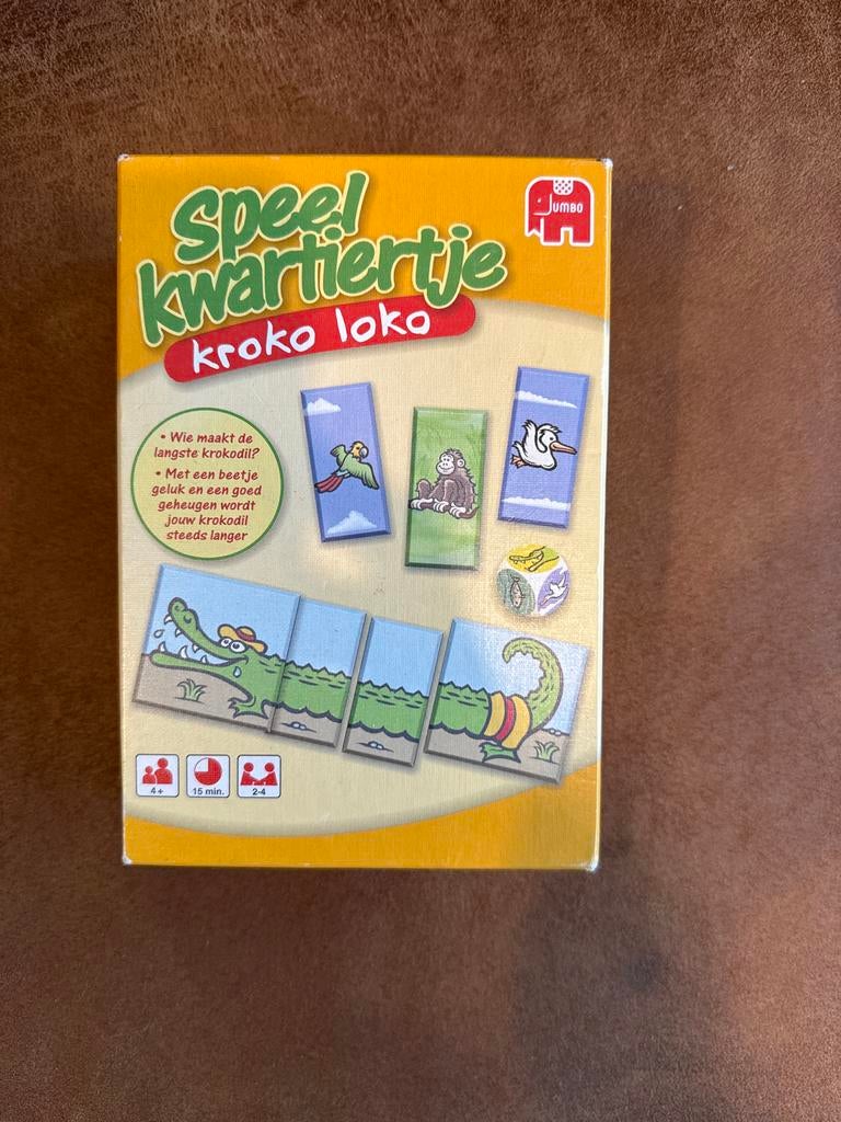 Speelkwartiertje Kroko Loko - Jumbo Gezelschapsspel, Ophalen of Verzenden, Zo goed als nieuw