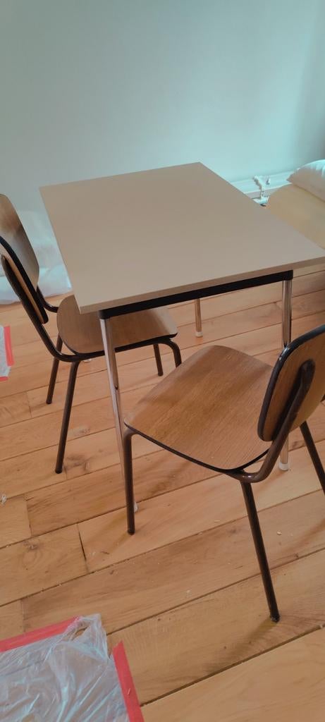 Vintage Keuken Eethoek - Compact en Stijlvol, Gebruikt, 50 tot 100 cm, Tot twee personen, Rechthoekig
