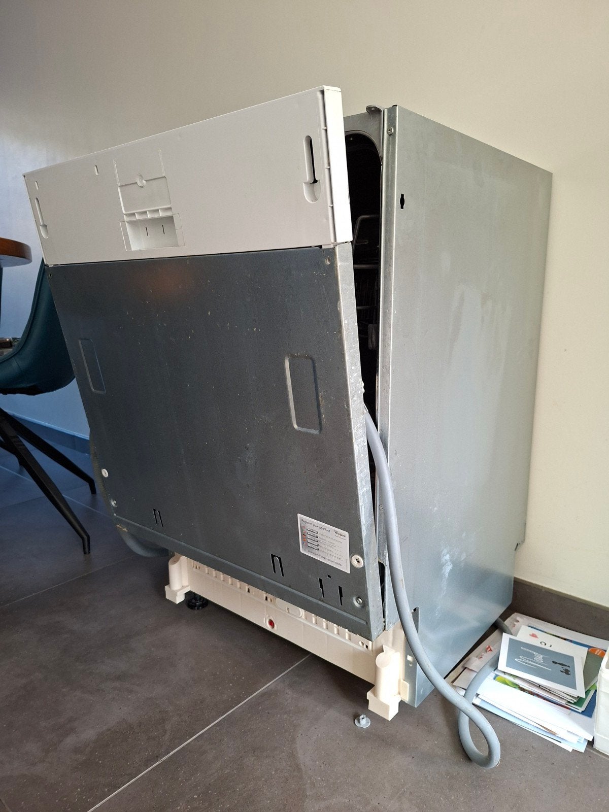 Whirlpool WIC3B19 Inbouw Vaatwasser - Defect, Ophalen, Eco programma, 60 cm of meer, Inbouw