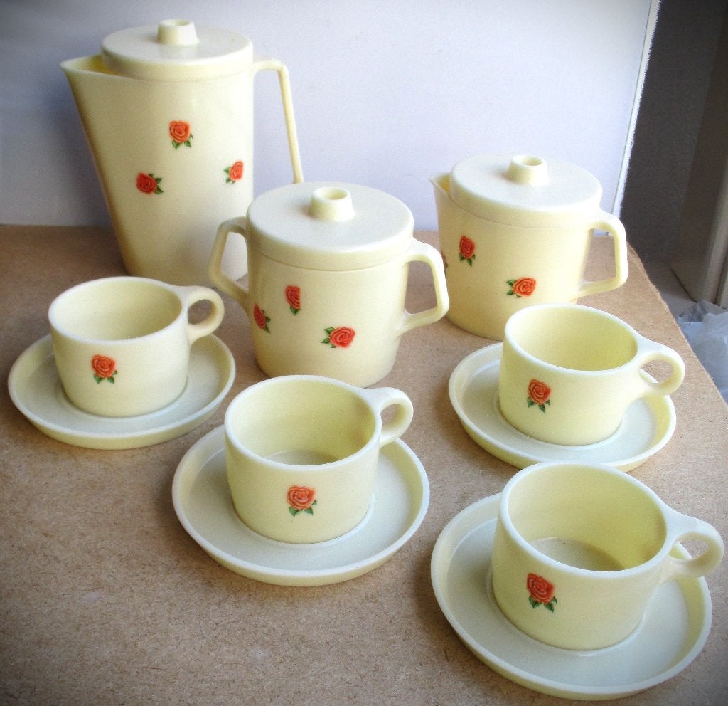 Servies~Melotoys Kinderservies~Jaren 50~Zeldzaam~Koffiepot, Ophalen of Verzenden