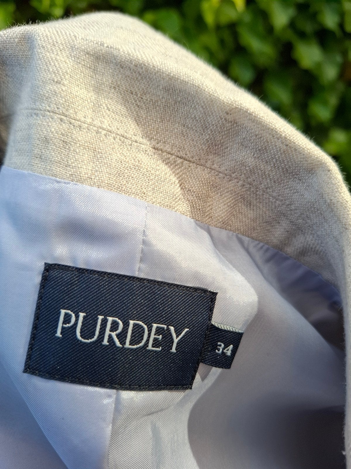 Purdey Linnen Jasje Maat 34 (XS) - Zo goed als nieuw, Beige, Ophalen of Verzenden, Zo goed als nieuw, Purdey