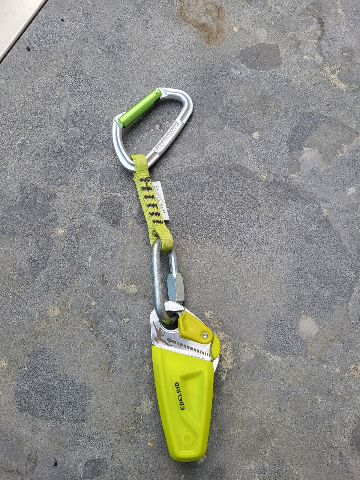 Edelrid Ohm   Device - Nieuwstaat, Sport en Fitness, Ophalen of Verzenden, Zo goed als nieuw, Klimsport-accessoire