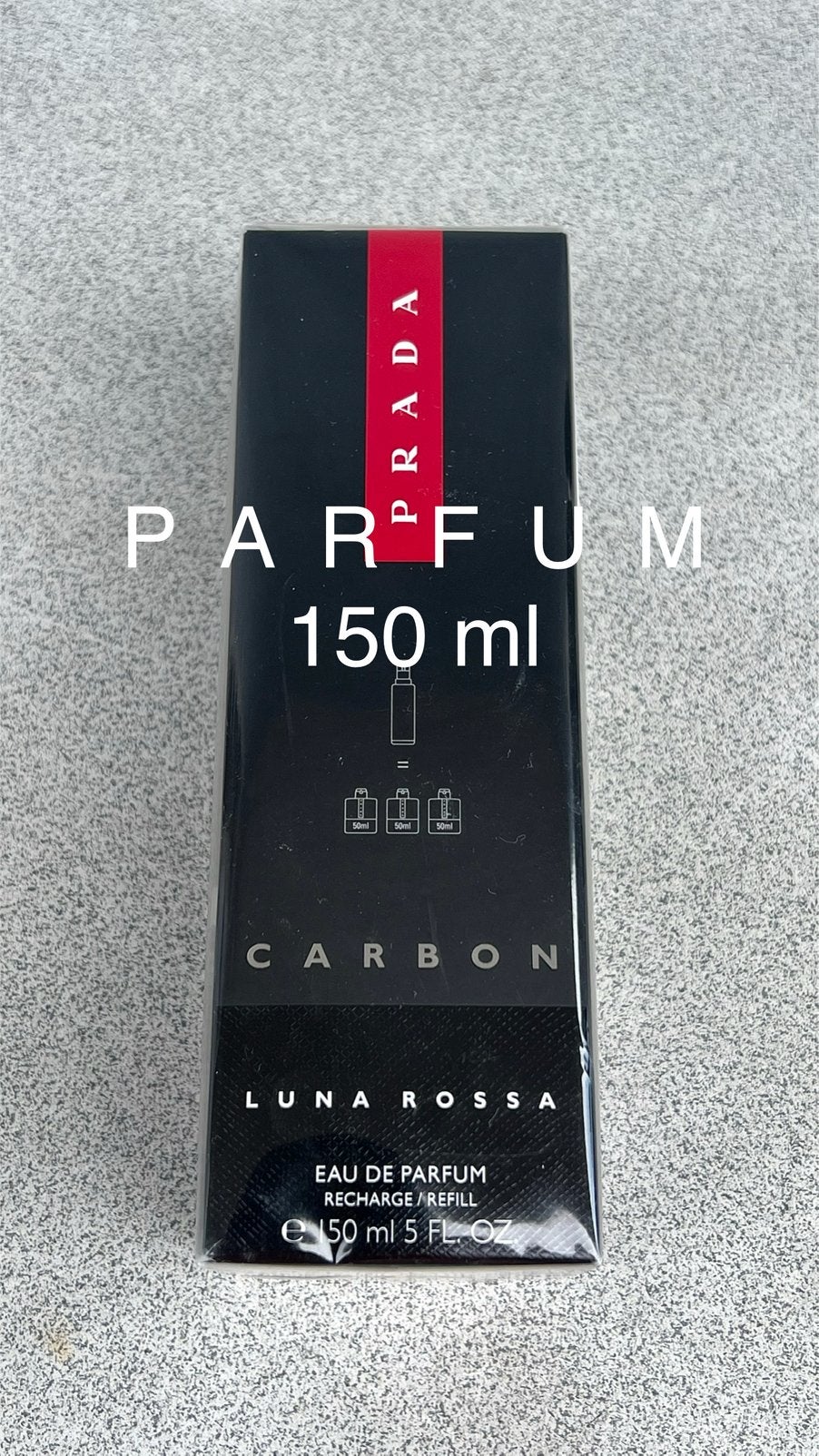 Prada Luna Rossa Carbon EDP 150 ml - Nieuw & Geseald, Ophalen of Verzenden, Nieuw