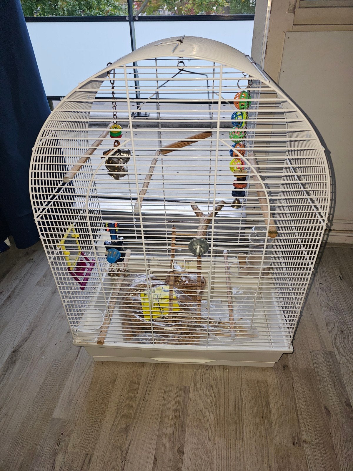 vogelkooi., Dieren en Toebehoren, Ophalen, Gebruikt, Metaal, Vogelkooi