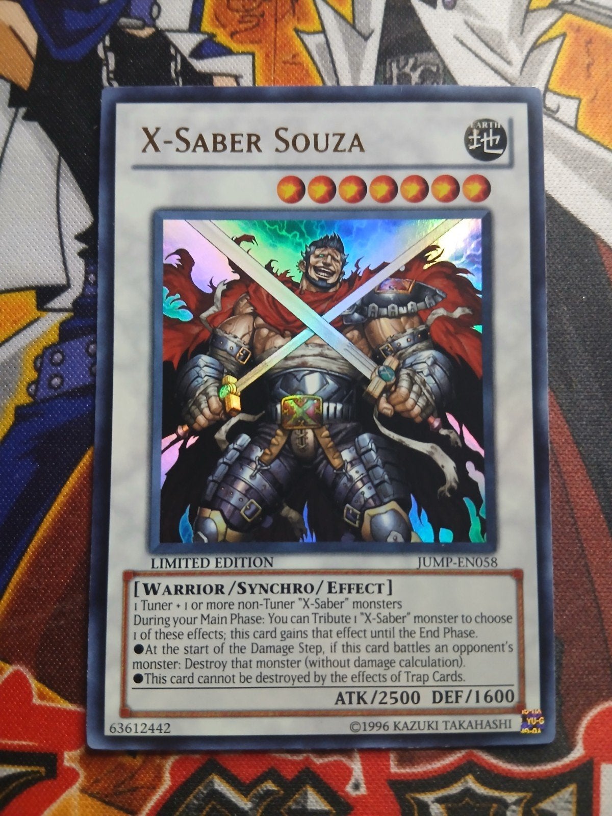 X-Saber Souza - Ultra Rare Shonen JUMP Magazine Promo YGO, Ophalen of Verzenden, Zo goed als nieuw, Foil