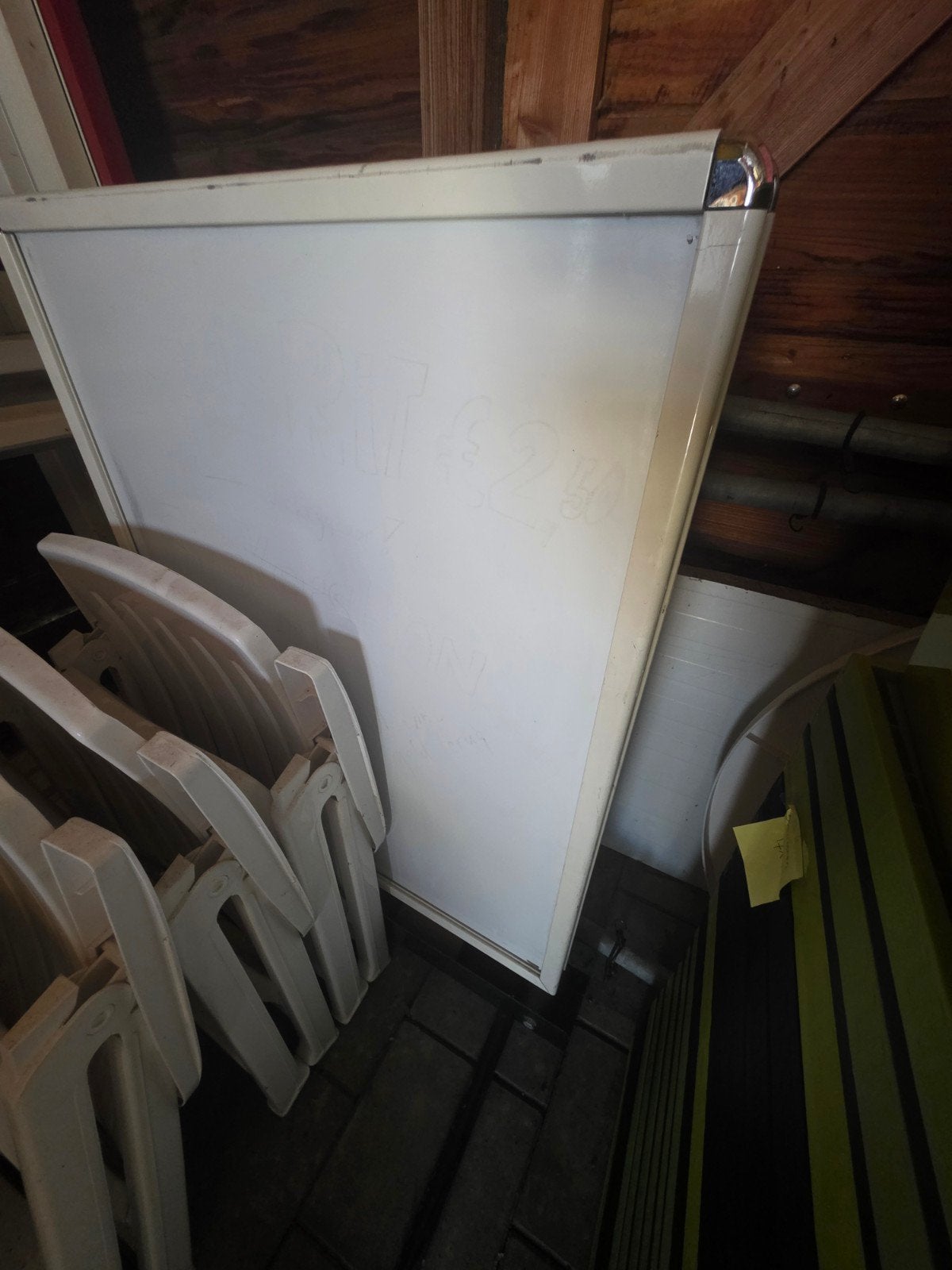 a stoepbord, Ophalen, Gebruikt